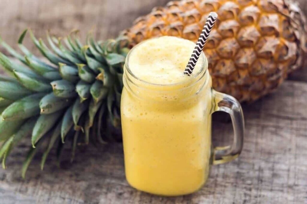 Receta zumo de piña